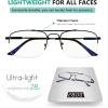 imageEyekepper 3 Levels Vision Multifocus Reading Glasses UV Protection Progressive Readers Men Women Bendable Memory FrameM1706 Gunmetal