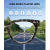imageEyekepper Blue Light Filter Multifocus Progressive Computer Readers Women  Oversize Noline Trifocal Reading GlassesGrey Tortoise