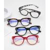 imageEyekepper Blue Light Filter Multifocus Progressive Computer Readers Women  Oversize Noline Trifocal Reading GlassesRed