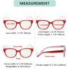 imageEyekepper Blue Light Filter Multifocus Progressive Computer Readers Women  Oversize Noline Trifocal Reading GlassesRed