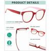 imageEyekepper Blue Light Filter Multifocus Progressive Computer Readers Women  Oversize Noline Trifocal Reading GlassesRed