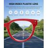 imageEyekepper Blue Light Filter Multifocus Progressive Computer Readers Women  Oversize Noline Trifocal Reading GlassesRed