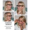 imageEyekepper Blue Light Filter Multifocus Progressive Computer Readers Women  Oversize Noline Trifocal Reading GlassesRed