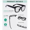 imageEyekepper Oversized Progressive Readers Women  UV Protection Multifocus Computer Readers  Noline Trifocal Reading Glasses  Black FrameBlack