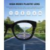 imageEyekepper Oversized Progressive Readers Women  UV Protection Multifocus Computer Readers  Noline Trifocal Reading Glasses  Black FrameBlack