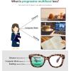 imageEyekepper Oversized Progressive Readers Women  UV Protection Multifocus Computer Readers  Noline Trifocal Reading Glasses  Black FrameBlack