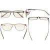 imageEyekepper Progressive Multifocus Reading Glasses Blue Light Blocking Men No Line Multifocal Readers BrownTortoise 150Greyframe