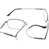 imageEyekepper Progressive Readers 3 Levels Vision Multifocus Glasses Anti UV Reading Glasses Men Bendable Memory Frame Gunmetal 100Gunmetal