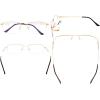 imageEyekepper Progressive Readers 3 Levels Vision Multifocus Glasses Anti UV Reading Glasses Men Bendable Memory Frame Gunmetal 100M1702 Gold