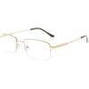 imageEyekepper Progressive Readers 3 Levels Vision Multifocus Glasses Anti UV Reading Glasses Men Bendable Memory Frame Gunmetal 100M1702 Gold
