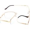 imageEyekepper Progressive Readers 3 Levels Vision Multifocus Glasses Anti UV Reading Glasses Men Bendable Memory Frame Gunmetal 100M1702 Gold