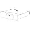 imageEyekepper Progressive Readers 3 Levels Vision Multifocus Glasses Anti UV Reading Glasses Men Bendable Memory Frame Gunmetal 100M1702 Gunmetal