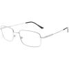 imageEyekepper Progressive Readers 3 Levels Vision Multifocus Glasses Anti UV Reading Glasses Men Bendable Memory Frame Gunmetal 100Silver