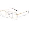 imageEyekepper Progressive Readers 3 Levels Vision Multifocus Glasses Anti UV Reading Glasses Men Bendable Memory Frame Gunmetal 100Silver
