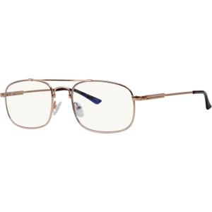 imageEyekepper 3 Levels Vision Multifocus Reading Glasses UV Protection Progressive Readers Men Women Bendable Memory FrameGold