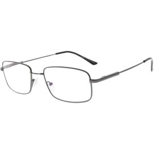 imageEyekepper Progressive Readers 3 Levels Vision Multifocus Glasses Anti UV Reading Glasses Men Bendable Memory Frame Gunmetal 100Gunmetal