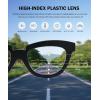 imageEyekepper 4Pack Progressive Multifocus Reading Glasses for Women Half Moon Multifocal Readers 104 Pack Mix Color