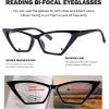 imageEyekepper 4pack Bifocal Reading Glasses Women Cat Eye Oversized Bifocal Readers4 Pack Clear Lens Mix Color