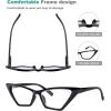 imageEyekepper 4pack Bifocal Reading Glasses Women Cat Eye Oversized Bifocal Readers4 Pack Clear Lens Mix Color