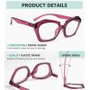 imageEyekepper 4pack Bifocal Reading Glasses for Women Oval Lens Bifocal Readers 154 Pack Clear Lens Mix Color
