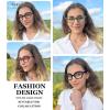 imageEyekepper 4pack Bifocal Reading Glasses for Women Oval Lens Bifocal Readers 154 Pack Clear Lens Mix Color