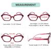 imageEyekepper 4pack Bifocal Reading Glasses for Women Oval Lens Bifocal Readers 154 Pack Clear Lens Mix Color