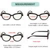 imageEyekepper 4pack Multifocal Reading Glasses Blue Light Blocking Cateye Progressive Multifocus Readers Women 104 Pack Mix Color