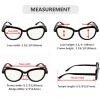 imageEyekepper 4pack Multifocal Reading Glasses Blue Light Blocking Cateye Progressive Multifocus Readers Women 104 Pack Mix Color