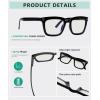 imageEyekepper 4pack Multifocal Reading Glasses Blue Light Blocking Progressive Multifocus Readers Women 1004 Pack Mix Color