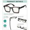 imageEyekepper 4pack Multifocal Reading Glasses Blue Light Blocking Progressive Multifocus Readers Women Floral Pattern Design4 Pack Mix Color