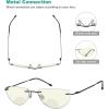 imageEyekepper 4pack Rimless Bifocal Reading Glasses Blue Light Blocking Half Moon Bifocal Readers4 Pack Mixedcolor Bifocal Reading Glasses Blue Light Blocking