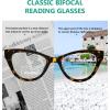 imageEyekepper 4packing Oversize Cateye Bifocal Sunglasses for Women Reading Tinted Lens4pcs Clear Lensmix