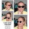 imageEyekepper 4packing Oversize Cateye Bifocal Sunglasses for Women Reading Tinted Lens4pcs Grey Lensmix