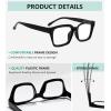imageEyekepper Bifocal Reading Glasses Women Stylish Bifocal Readers Clear Lens Oversize  Tortoise 200BlackClear Lens