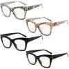 imageEyekepper 4Pack Progressive Multifocus Reading Glasses Blue Light Blocking for Women No Line Multifocal Readers 104 Pack Mix Color