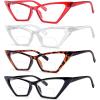 imageEyekepper 4pack Bifocal Reading Glasses Women Cat Eye Oversized Bifocal Readers4 Pack Clear Lens Mix Color