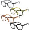 imageEyekepper 4pack Bifocal Reading Glasses for Women  Bifocal Readers4 Pack Clear Lens Mix Color