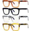 imageEyekepper 4pack Multifocal Reading Glasses Blue Light Blocking Progressive Multifocus Readers Women 1004 Pack Mix Color