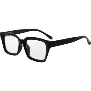 imageEyekepper Bifocal Reading Glasses Women Stylish Bifocal Readers Clear Lens Oversize  Tortoise 200BlackClear Lens