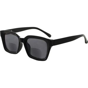 imageEyekepper Bifocal Reading Glasses Women Stylish Bifocal Readers Clear Lens Oversize  Tortoise 200BlackGrey Lens