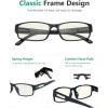 imageEyekepper 4 Pack Comfort Reading Glasses include Reader Sunglasses for Men Reading 075Blue Light Blockingb403 Pairs