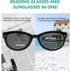 imageEyekepper 4Pack Bifocal Reading Glasses Women Cateye Style Bifocal Readers4pcs Grey Lensmix