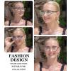 imageEyekepper 4Pack Bifocal Reading Glasses for Women  Ladies Bifocal Readers Double Color Frame4pcs Clear Lensmix