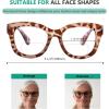 imageEyekepper 4Pack Large Frame Bifocal Reading Glasses Women Bifocal Readers 2004pcs Clear Lensmix