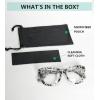 imageEyekepper 4Pack Large Frame Bifocal Reading Glasses Women Bifocal Readers 2004pcs Clear Lensmix