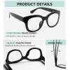 imageEyekepper 4Pack Large Frame Bifocal Reading Glasses Women Bifocal Readers 2004pcs Clear Lensmix