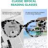 imageEyekepper 4pack Bifocal Reading Glasses for Women  Oval Round Bifocal ReadersSet of 4 Clear Lens