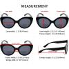 imageEyekepper 4pack Bifocal Reading Glasses for Women  Oval Round Bifocal ReadersSet of 4 Grey Lens