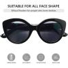 imageEyekepper 4pack Bifocal Reading Glasses for Women  Oval Round Bifocal ReadersSet of 4 Grey Lens