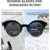 imageEyekepper 4pack Bifocal Reading Glasses for Women Small Round Bifocal Readers4 Pack Grey Lens Mix Color